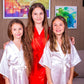 Spa Party Custom Satin Robes for Girls- Script