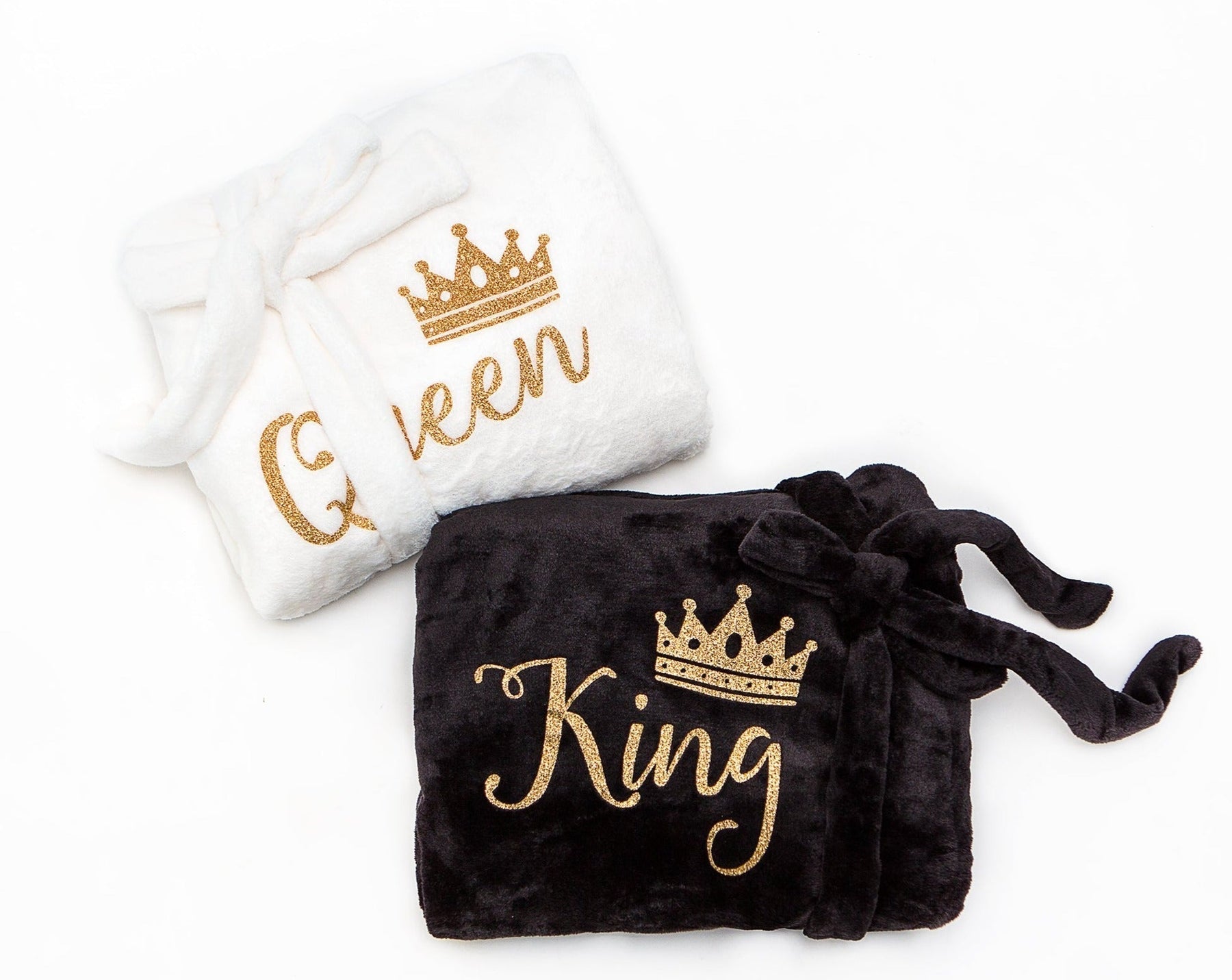 King and Queen Bathrobes, Mr and Mrs Robes, Matching Robes, Plush