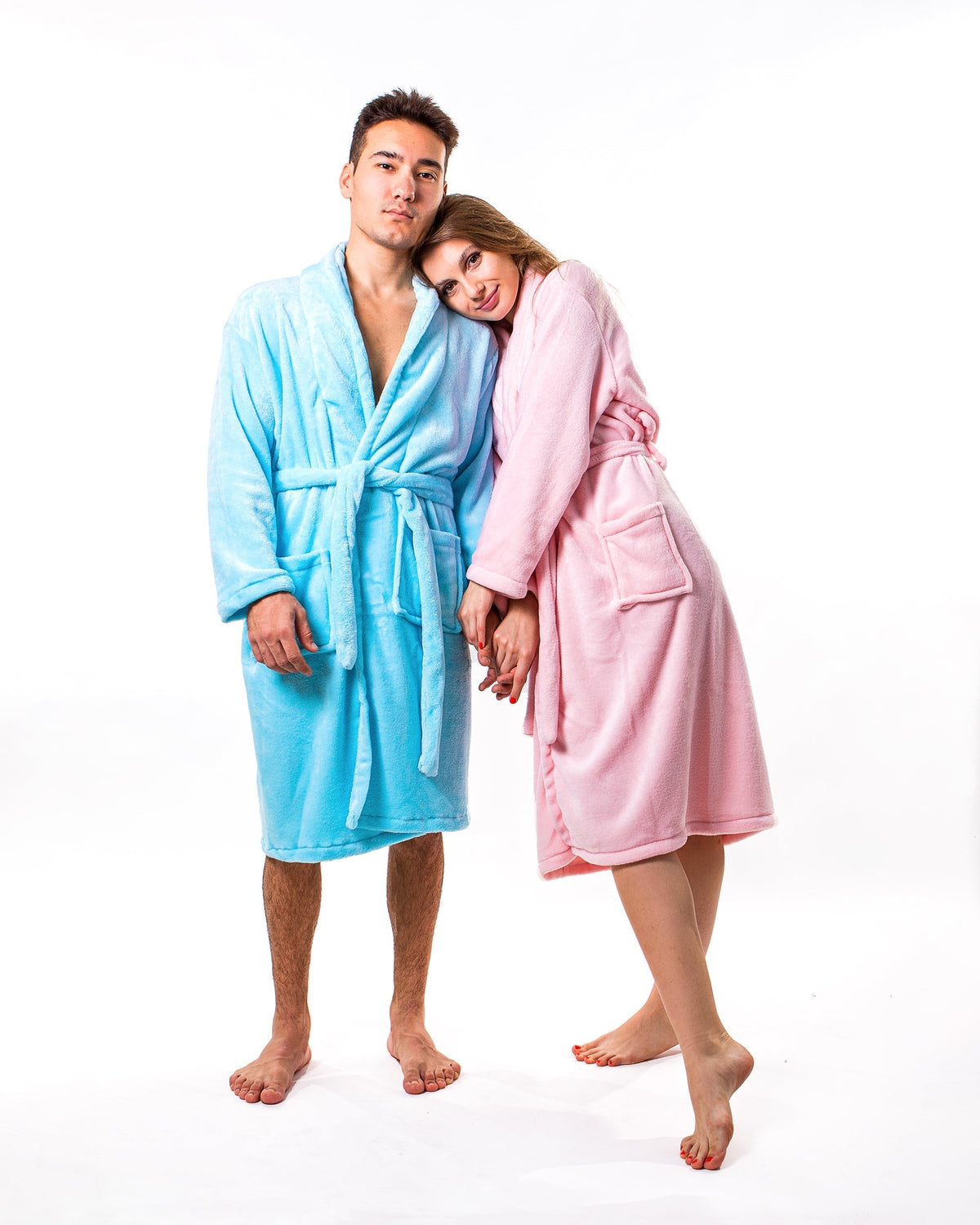 King and Queen Cozy Terry Bathrobes for Couple-Valentine's Day Gift ...