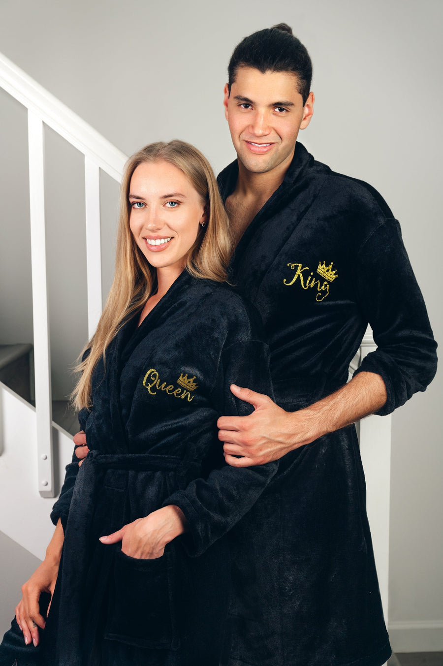 King and Queen Bathrobes, Mr and Mrs Robes, Matching Robes, Plush