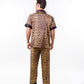 Leopard Print Satin Pajama Set - women’s pajama