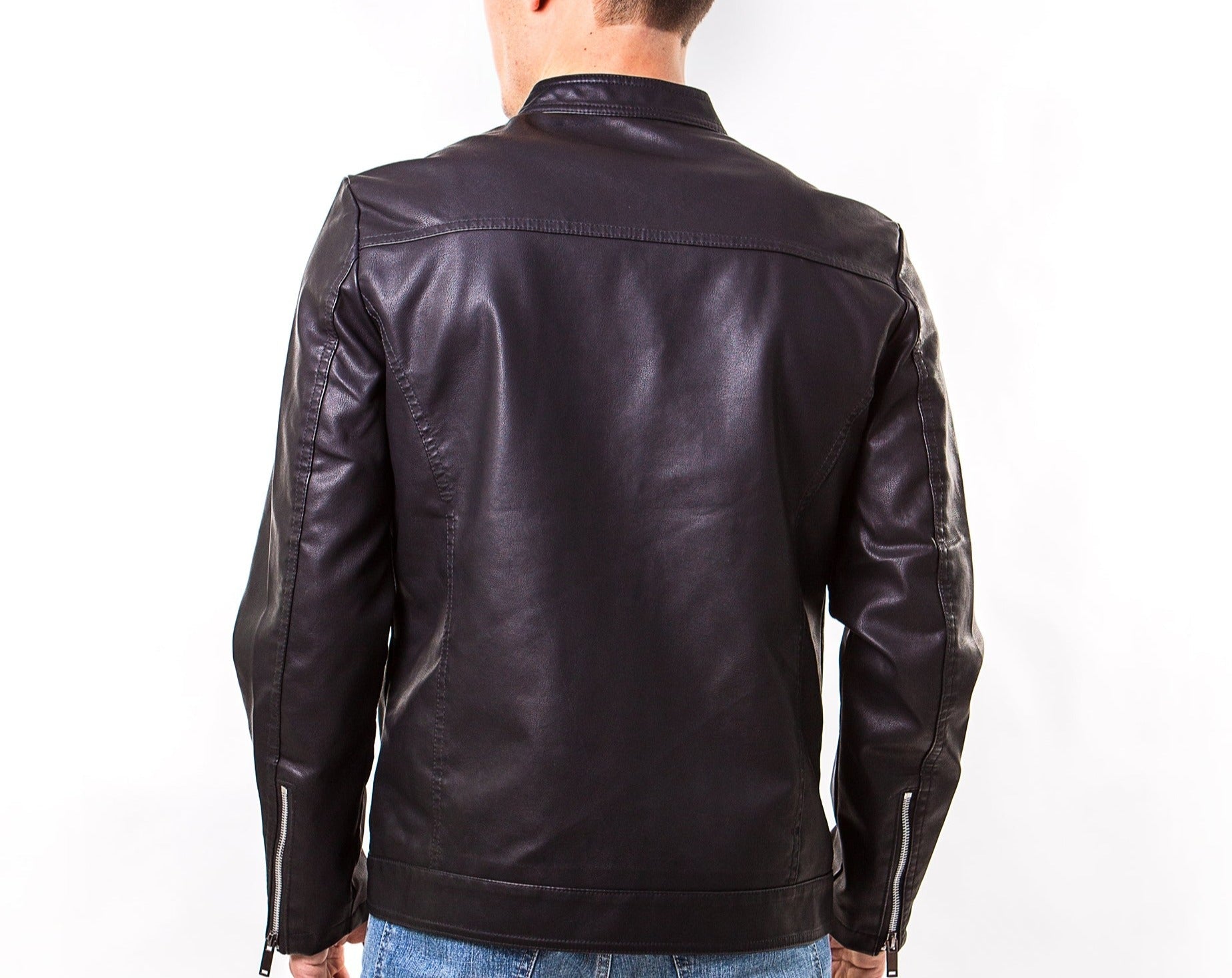 Men’s Custom Faux Leather Jacket - men’s jacket