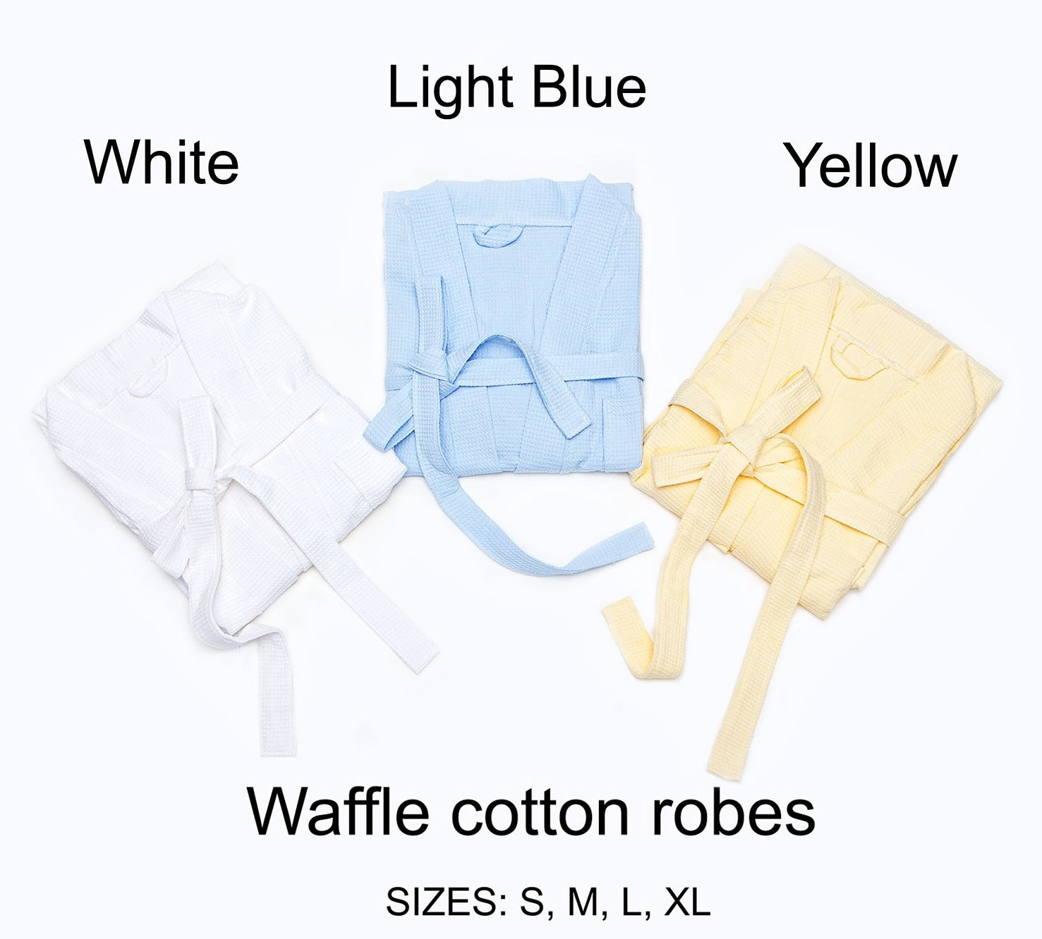 Men’s Custom Long Cotton Waffle Robe - men’s robes