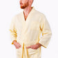 Men’s Custom Long Cotton Waffle Robe - men’s robes