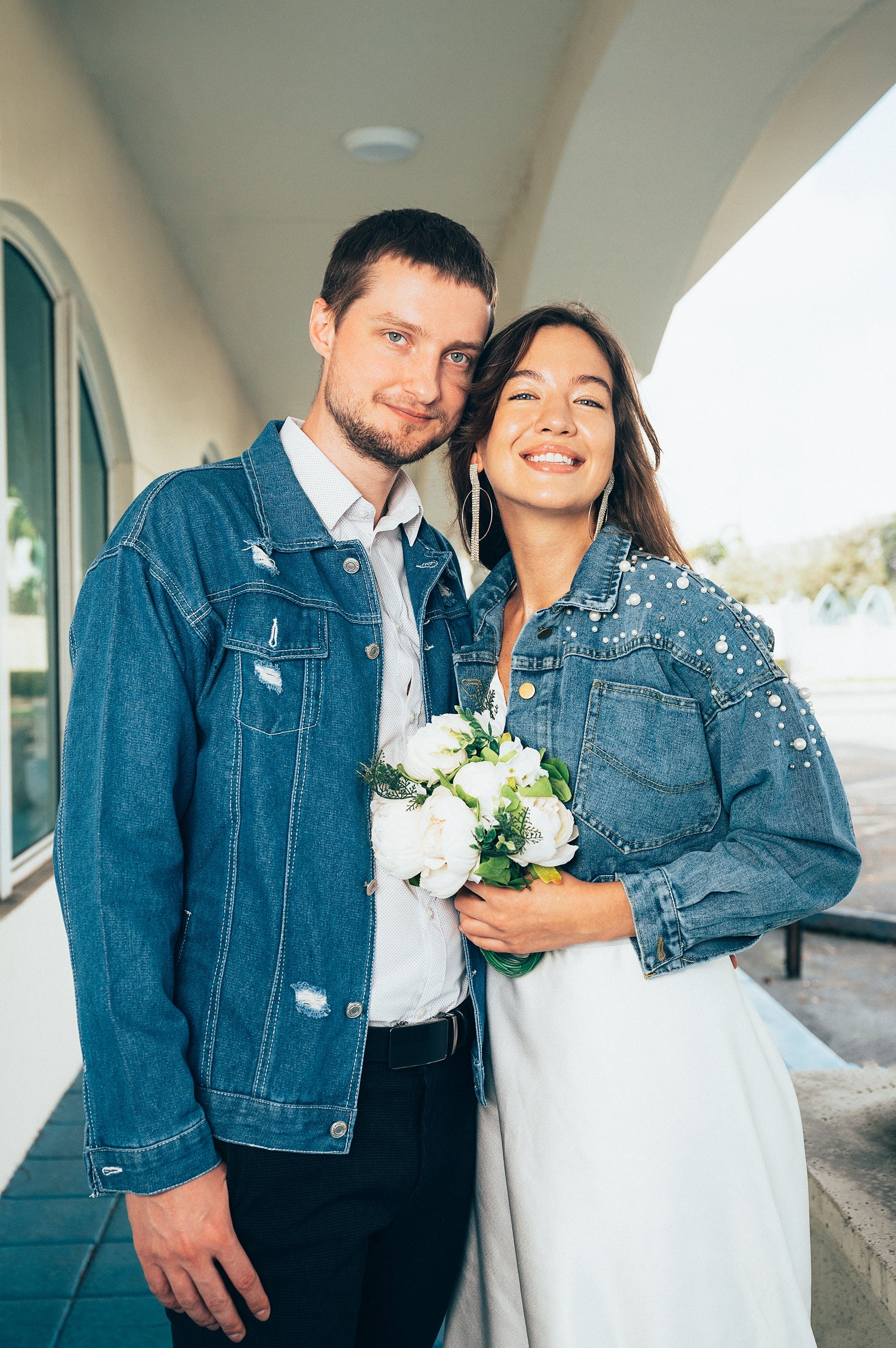 Wedding jeans sale jacket