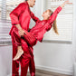Men’s Satin Pajama Set Long Sleeves + Pants - Men’s Pajamas