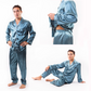 Men’s Satin Pajama Set Long Sleeves + Pants - Men’s Pajamas