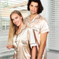 Men’s Satin Pajama Set Short Sleeves + Pants - Men’s Pajamas