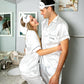 Men’s Satin Pajama Set Short Sleeves + Pants - Men’s Pajamas