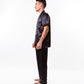 Men’s Satin Pajama Set Short Sleeves + Pants - Men’s Pajamas