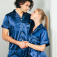 Men’s Satin Pajama Set Short Sleeves + Pants - Men’s Pajamas