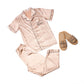 Men’s Satin Pajama Set Short Sleeves + Pants - Men’s Pajamas