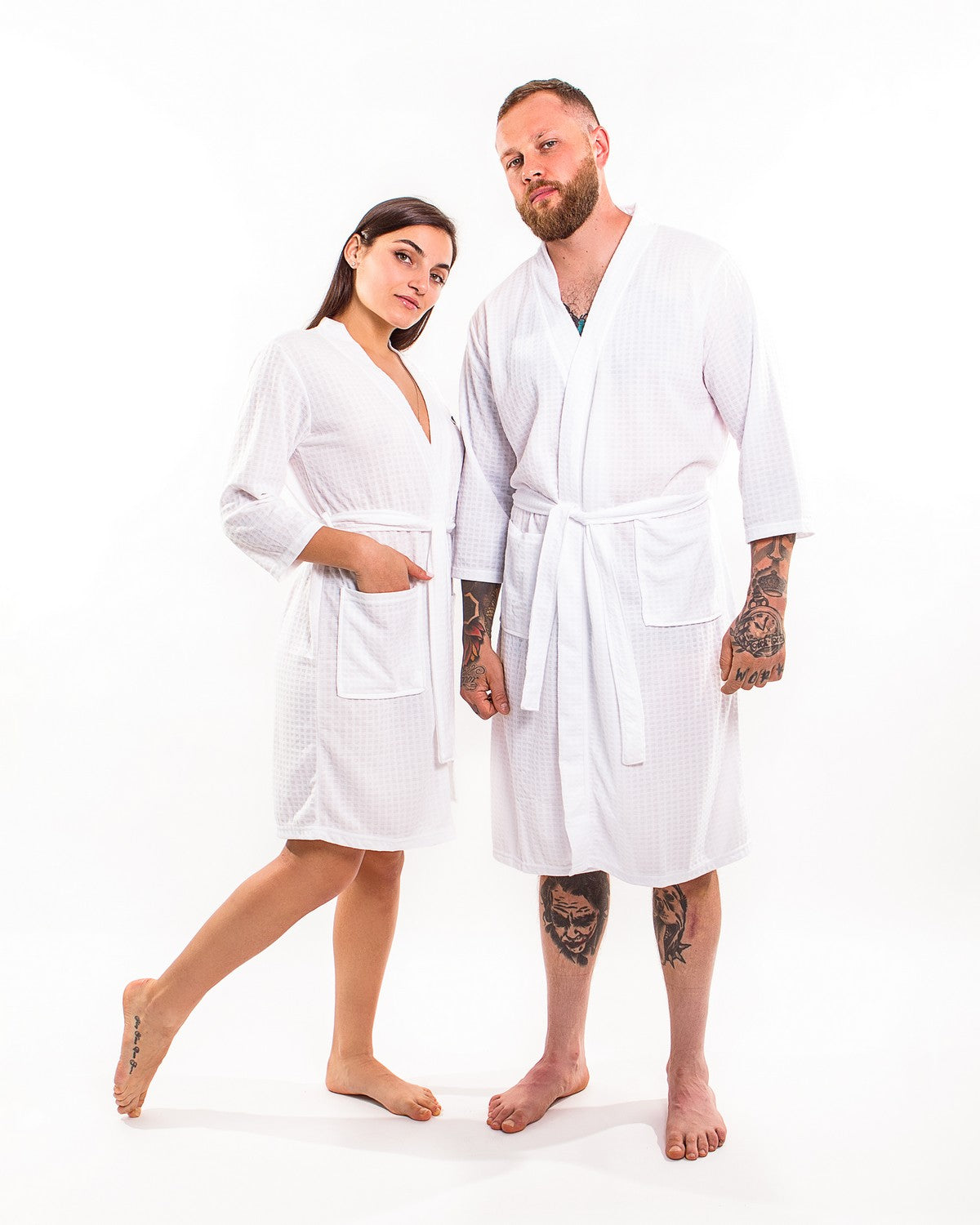 Men’s Waffle Knit Customized Robes - men’s robes