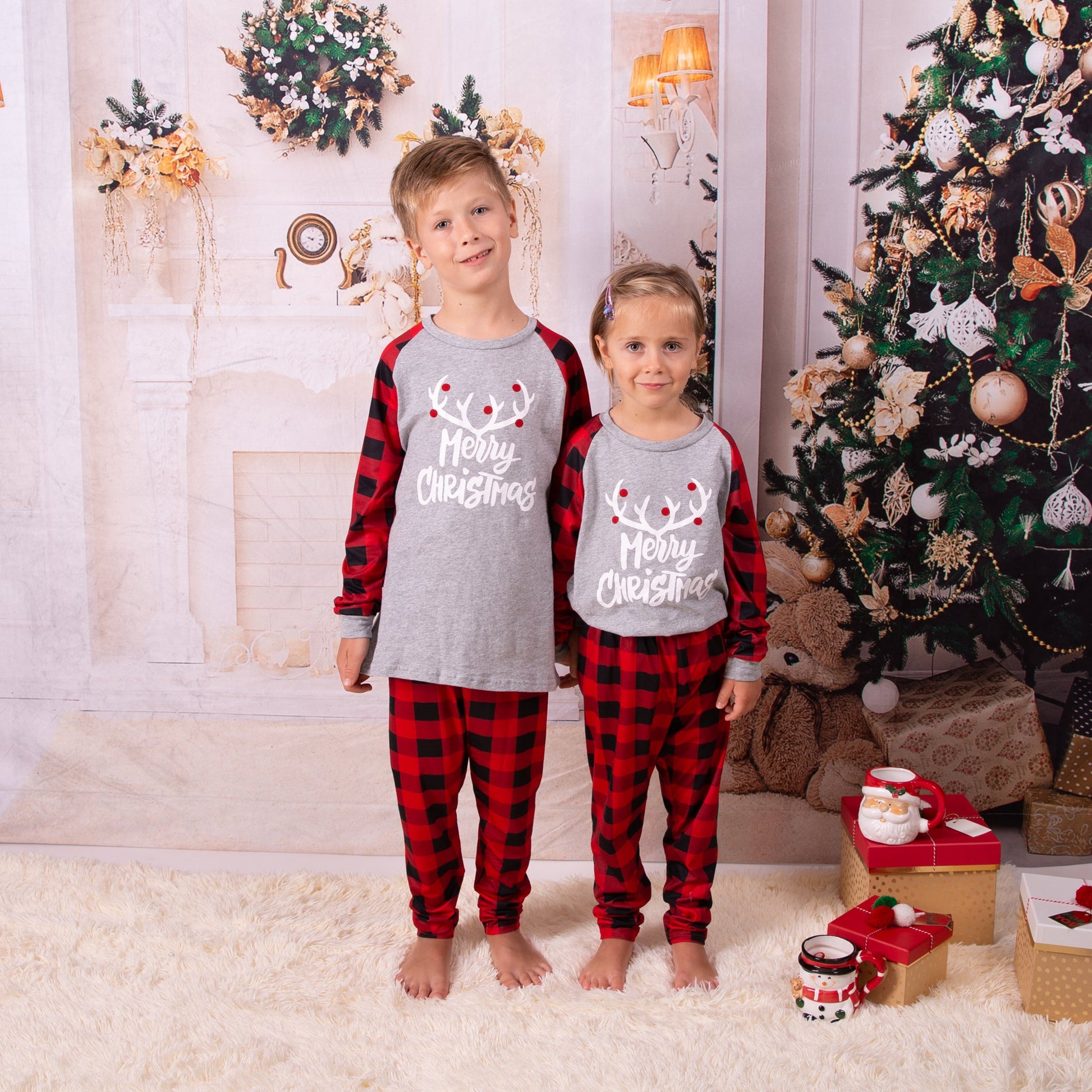 Merry Christmas Family Matching Pajamas - Pajamas for couple