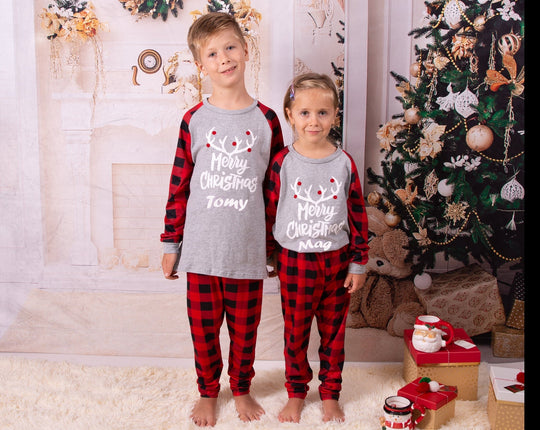 Merry Christmas Family Matching Pajamas - Pajamas for couple