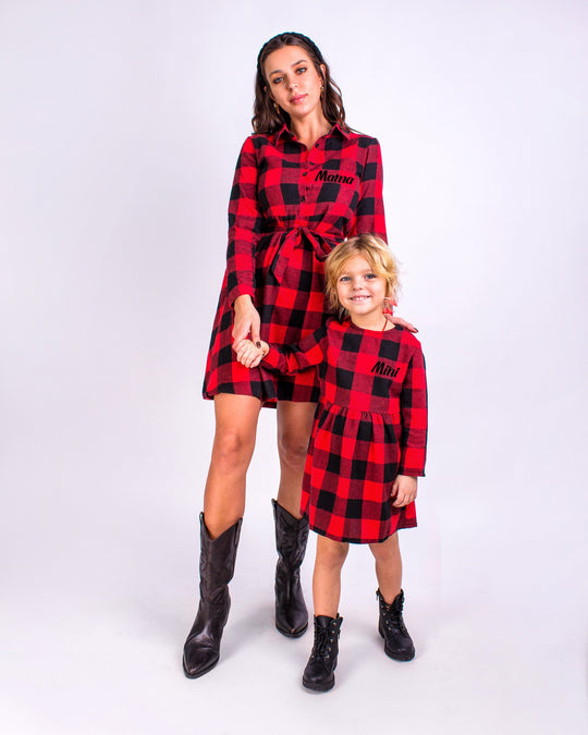 Mommy and me Buffalo Plaid Matching Christmas Dresses Sunny Boutique Miami Mommy and me Buffalo Plaid Matching Christmas Dresses Sunny Boutique Miami