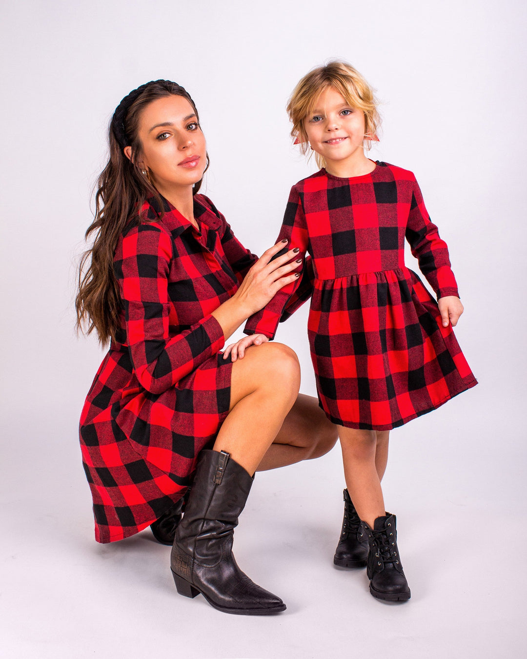 Mommy and me Buffalo Plaid Matching Christmas Dresses Sunny Boutique Miami Mommy and me Buffalo Plaid Matching Christmas Dresses Sunny Boutique Miami