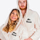 Mr and Mrs Custom Hooded Long Bathrobes - custom bathrobes