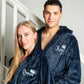 Mr and Mrs Custom Hooded Long Bathrobes - custom bathrobes