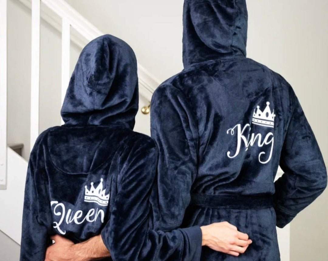 luxury personalised dressing gown Personalised Mens Luxury Hooded Towelling Bath Robe Dressing Gown Shawl Collar