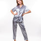 Pajama Set Short Sleeves +Pants Bridal Shower Bridesmaid 