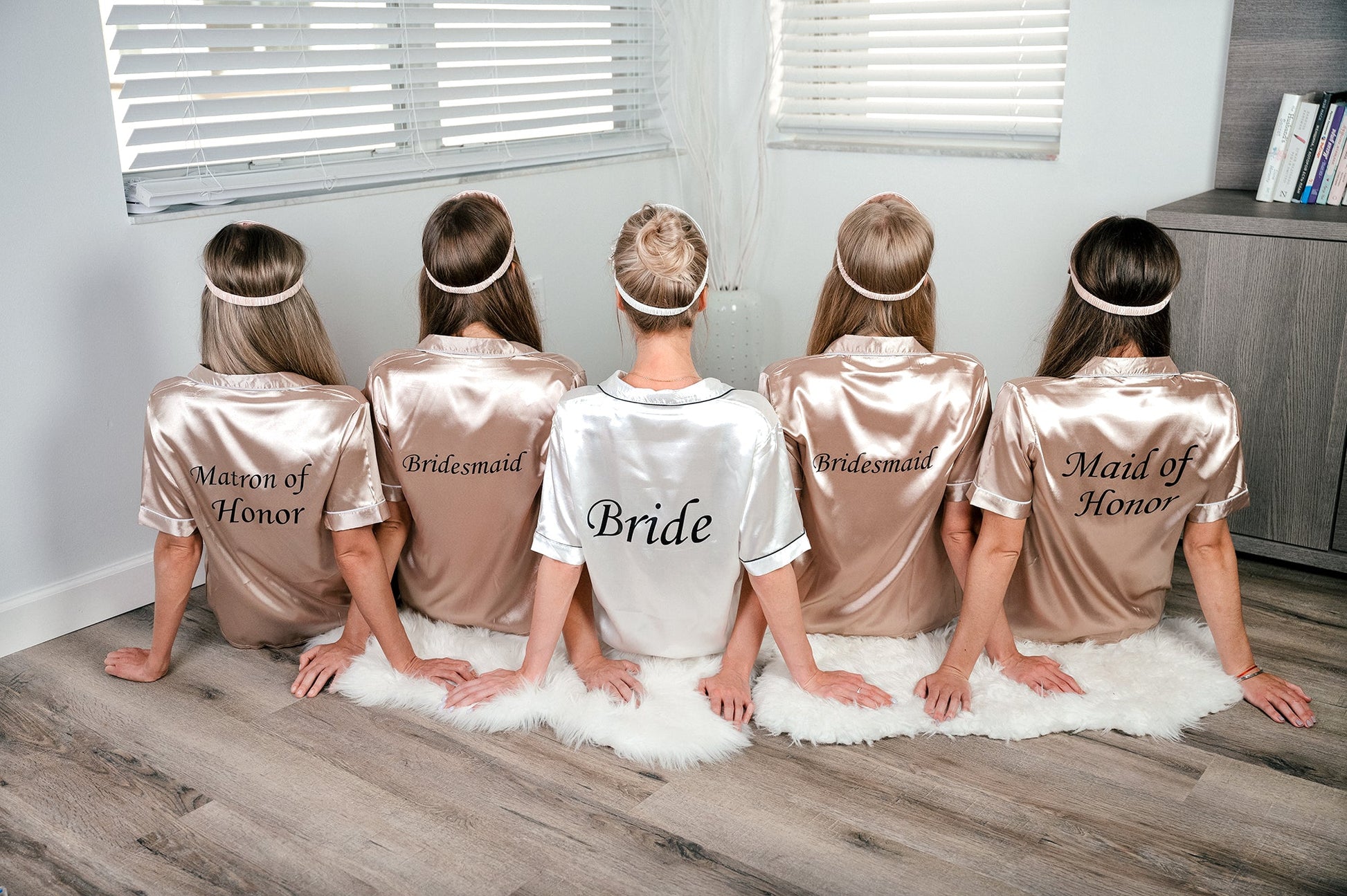 Pajama Set Short Sleeves +Shorts Bridal Shower Custom Pajama