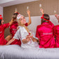 Bridal Shower Custom Pajama Set Short Sleeves+Shorts - 