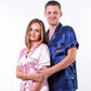 Family Matching Satin Pajama Sets Short Sleeves + Pants