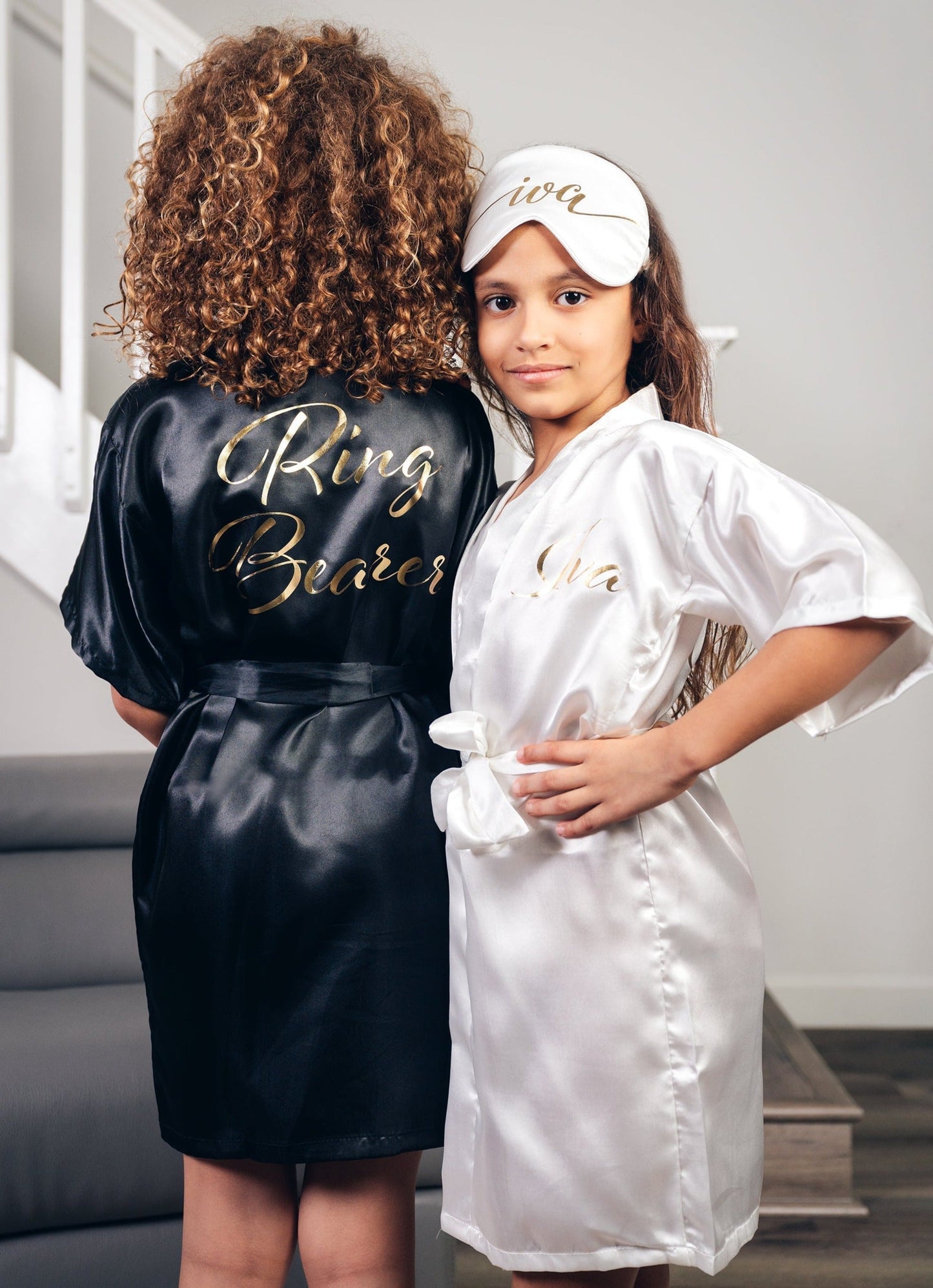 Personalized Birthday Party Satin Robes for Kids - alfresco 