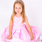 SAMPLE SALE! Flower Girls Short Satin Tulle Dress with Pearls