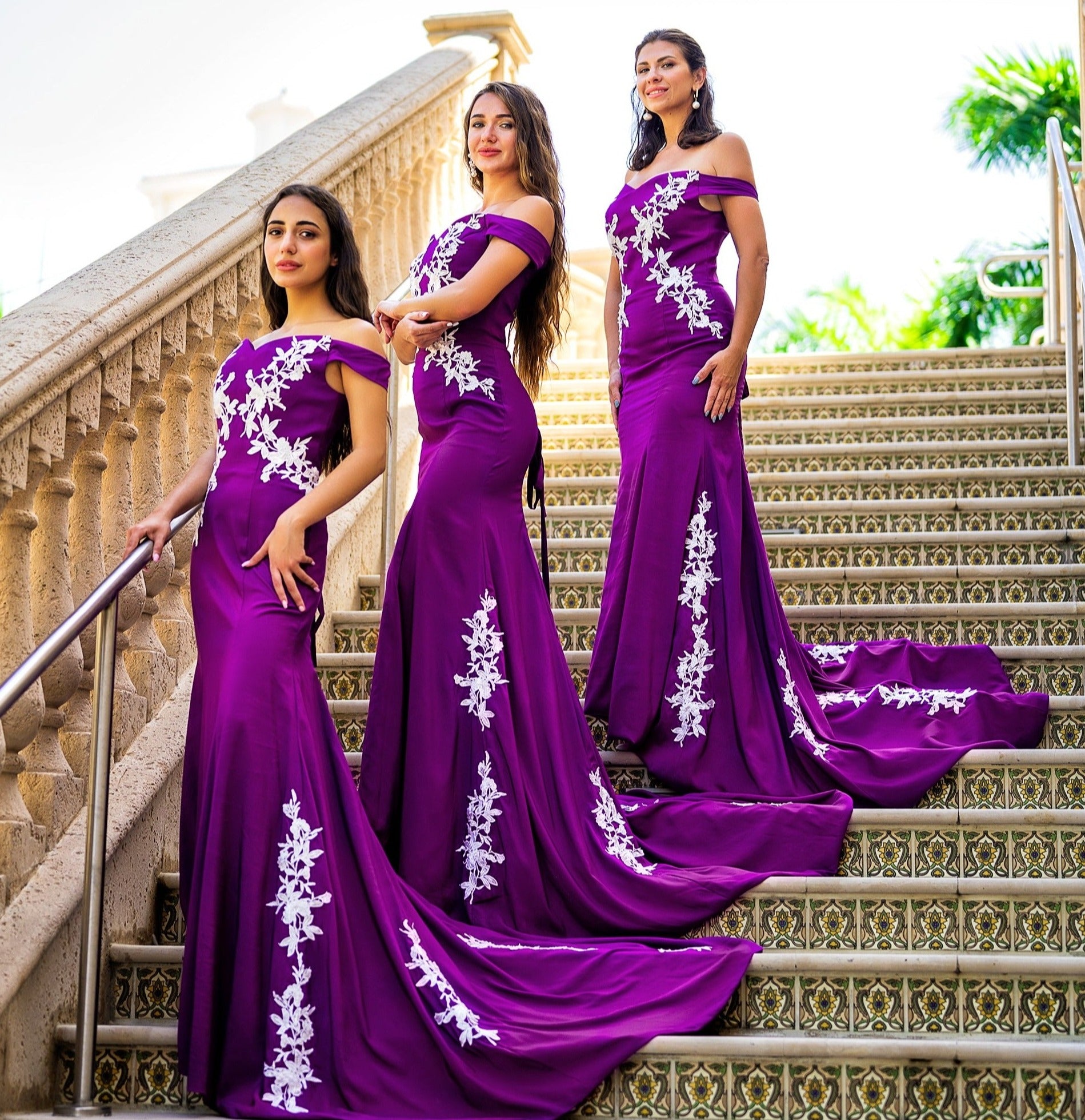 Mermaid Lace Maxi Bridesmaid Dress – Sunny Boutique Miami