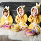 Rabbit Hooded Bathrobes for Kids - kids bathrobes