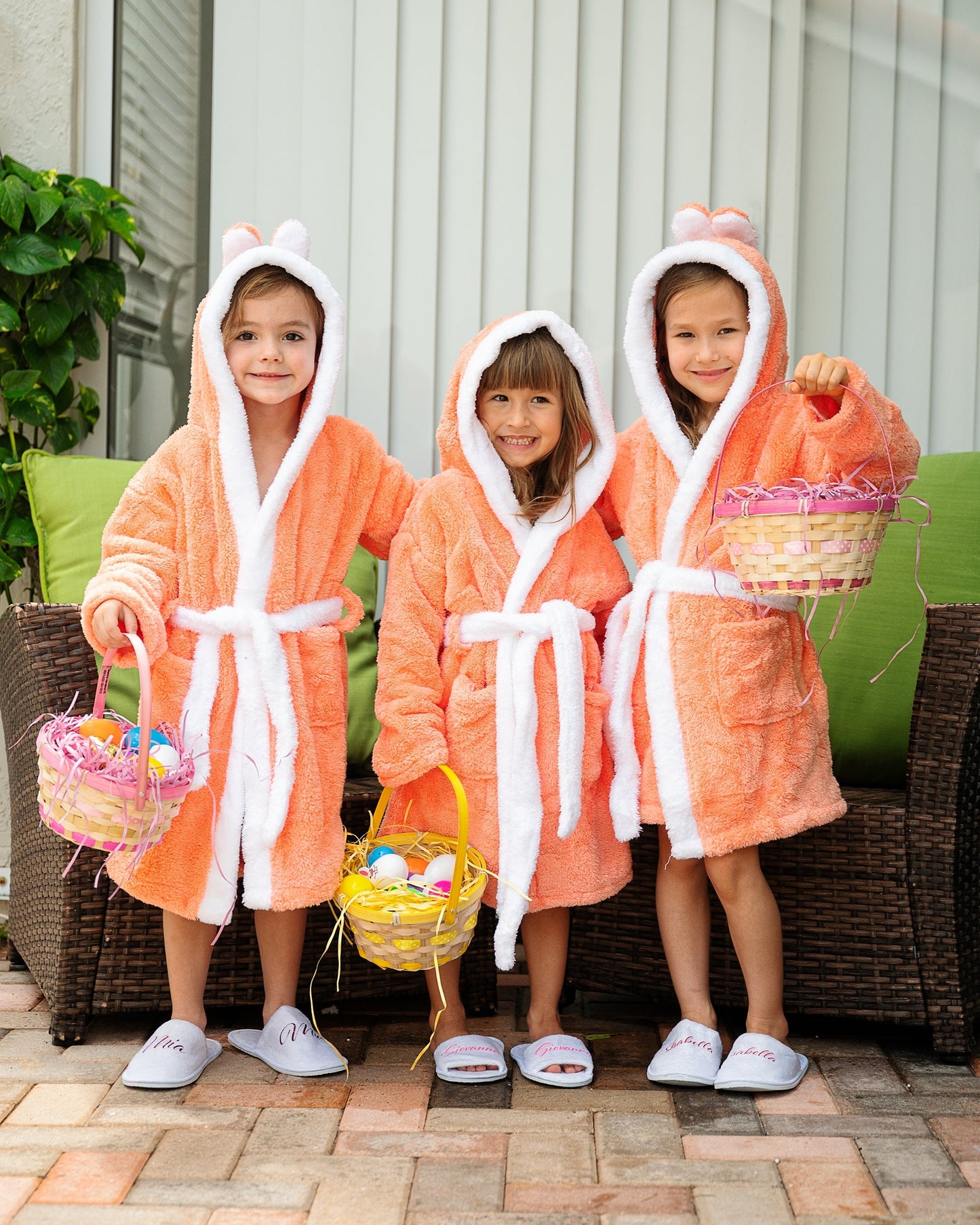 Rabbit Hooded Bathrobes for Kids - kids bathrobes