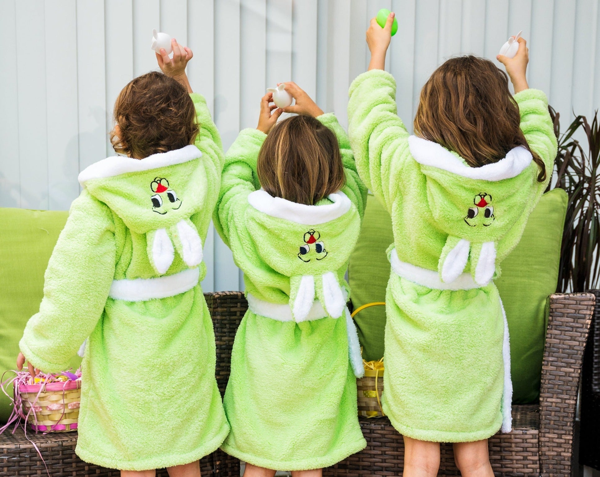 Rabbit Hooded Bathrobes for Kids - kids bathrobes