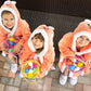 Rabbit Hooded Bathrobes for Kids - kids bathrobes