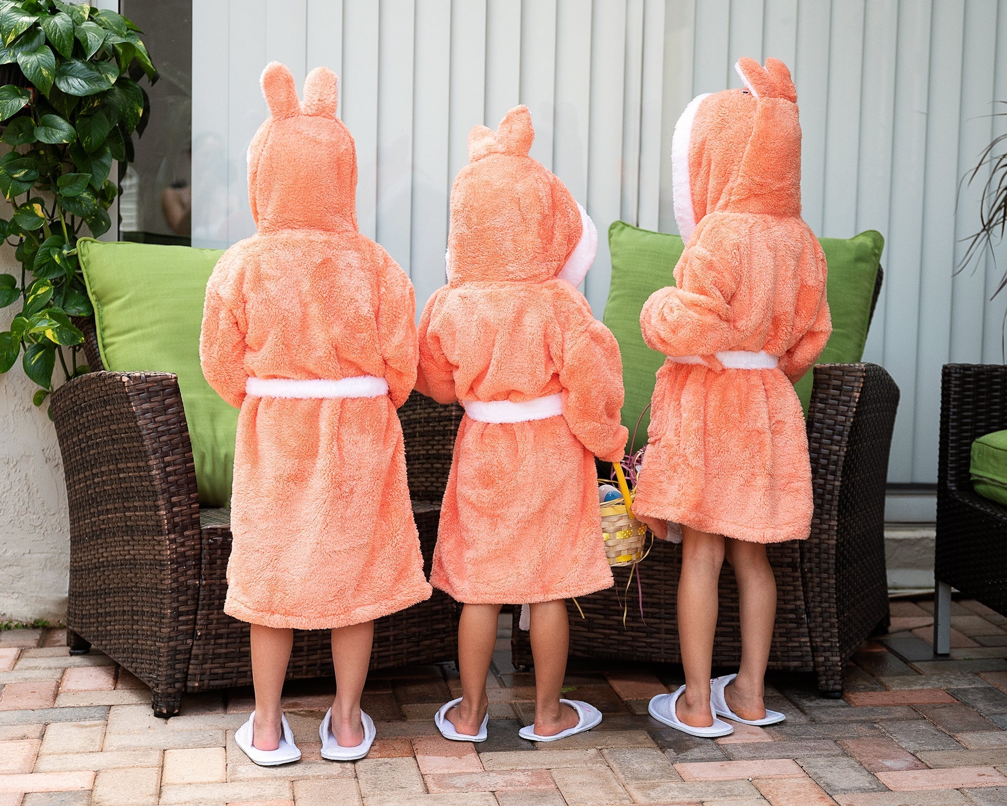 Children's bathrobes and slippers hot sale