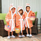 Rabbit Hooded Bathrobes for Kids - kids bathrobes