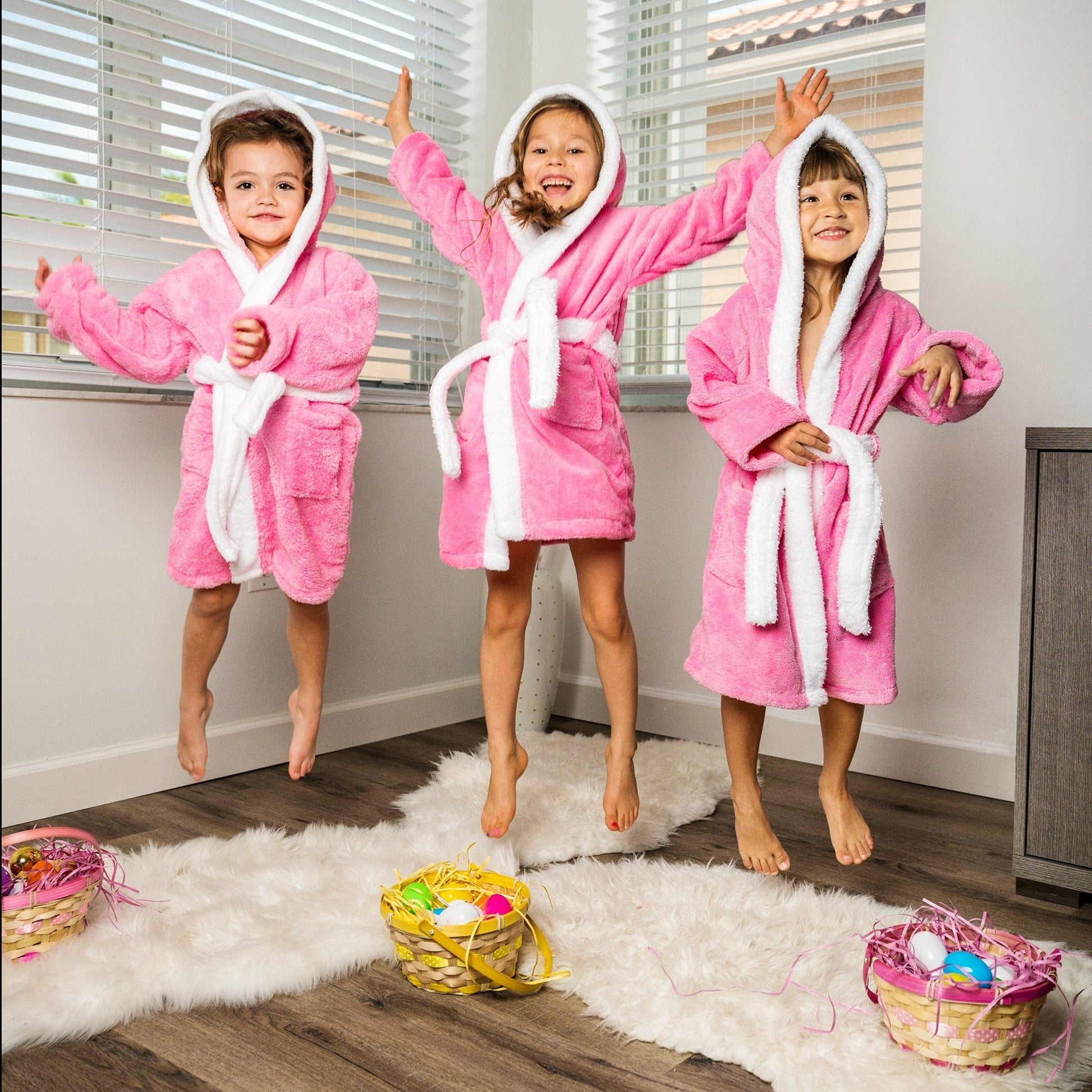 Rabbit Hooded Bathrobes for Kids - kids bathrobes