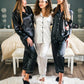 Customized Bridesmaid Satin Pajama Sets Long Sleeves+Pants -