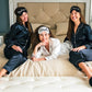 Customized Bridesmaid Satin Pajama Sets Long Sleeves+Pants -
