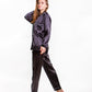 Customized Bridesmaid Satin Pajama Sets Long Sleeves+Pants -