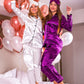 Customized Bridesmaid Satin Pajama Sets Long Sleeves+Pants -