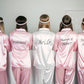 Satin Pajama Sets Long Sleeves +Pants Customized Bridesmaid 
