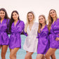 Custom Satin Robes for Bachelorette, Sleepover , Spa, Slumber Parties - alfresco