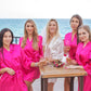 Custom Satin Robes for Bachelorette, Sleepover , Spa, Slumber Parties - alfresco