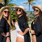 Women's Sun Straw Hat with Ribbon