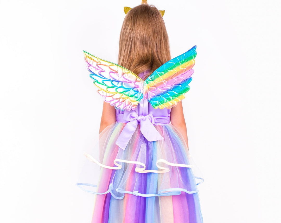 Unicorn Rainbow Girl Tutu Dress Set