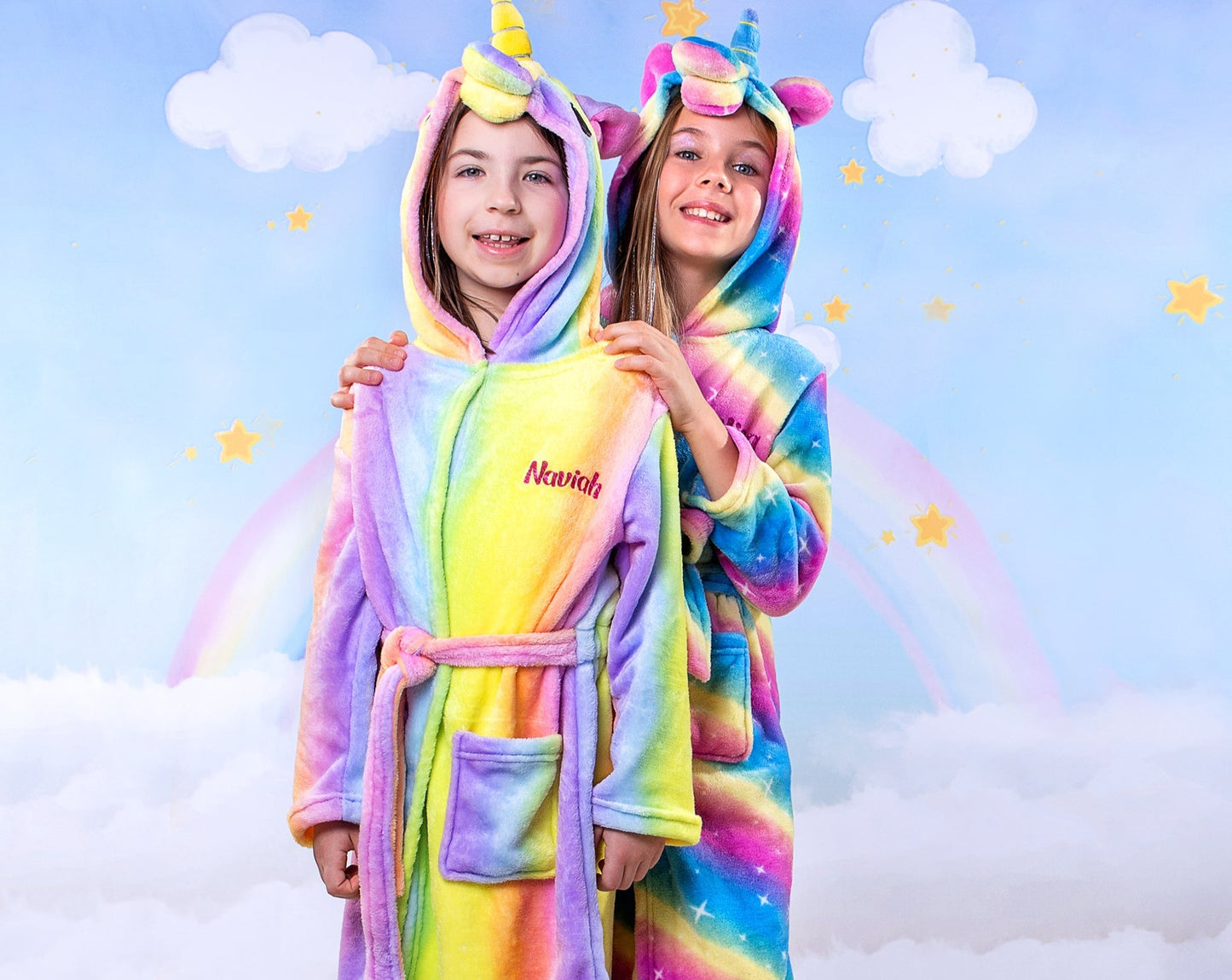Kids Customized Unicorn Bathrobes