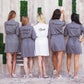Personalized Waffled Knit Robes for Bachelorette- alfresco
