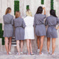 Set of 8 Waffle Knit Bridesmaids Robes